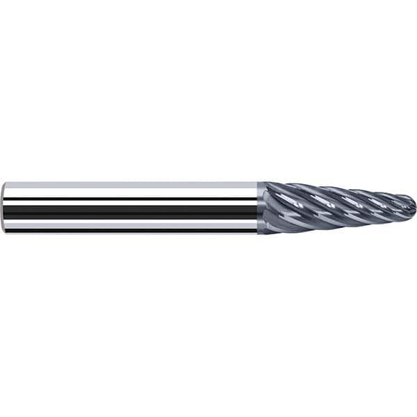 Tapered End Mill: 8 Flutes, Solid Carbide, Tapered End MPN:P8530393