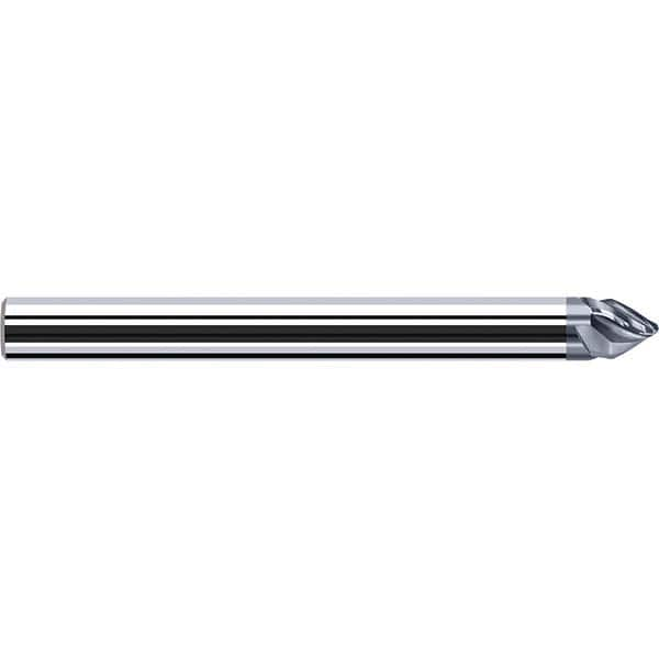 Tapered End Mill: 4 Flutes, Solid Carbide, Tapered End MPN:P8535145