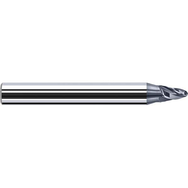 Tapered End Mill: 4 Flutes, Solid Carbide, Tapered End MPN:P8535220