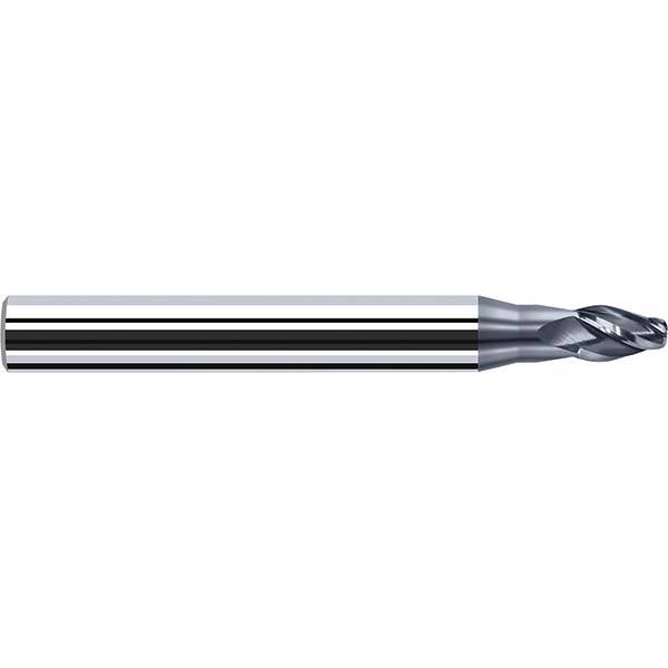 Tapered End Mill: 4 Flutes, Solid Carbide, Tapered End MPN:P8540220