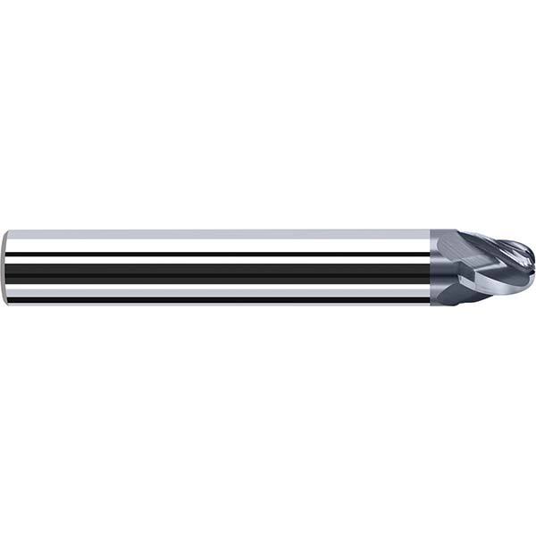 Tapered End Mill: 4 Flutes, Solid Carbide, Tapered End MPN:P8540450