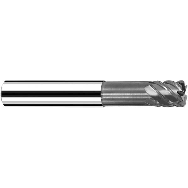 Corner Radius End Mill: 3 mm Dia, 4.00 mm LOC, 0.50 mm Radius, 4 Flute, Solid Carbide MPN:X7200180