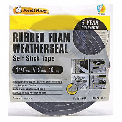 H3959 Sponge Rubber Foam Tape 1-1/4In.x10 ft. MPN:R516H
