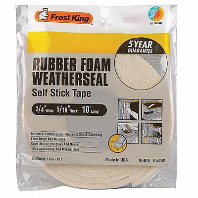 H3683 Spnge Rubber Foam Tape 3/4Inx10 ft 8 mil MPN:R534WA