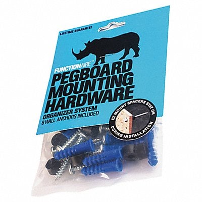 Pegboard Mounting Hardware 1 1/2in Blue MPN:PMH-1