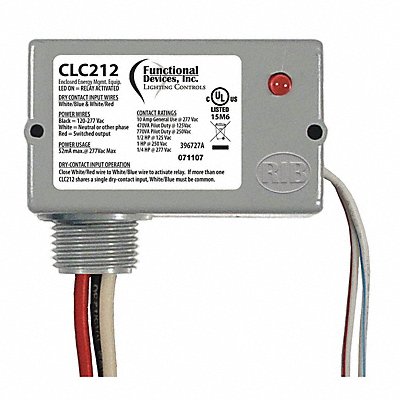 Prewired Relay 120-277VAC 10A SPST-NO MPN:CLC212