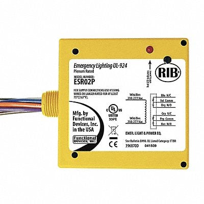 Prewired Relay 208-277VAC 20A DPDT MPN:ESR02P