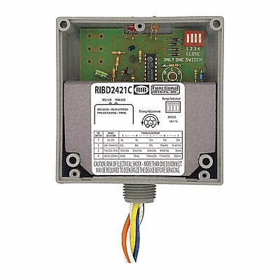 Enclosed Time Delay Relay 10A MPN:RIBD2421C