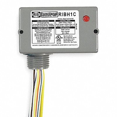 Relay 10-30VAC/DC 208-277VAC 10A SPDT MPN:RIBH1C