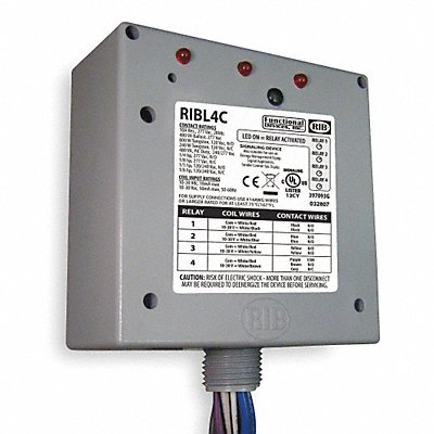 Relay 10-30VAC/DC 10A SPDT (3) SPST-NO MPN:RIBL4C