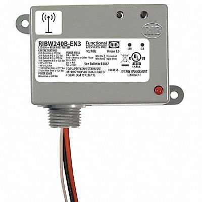 Wireless Relay/Transmitter SPDT 240VAC MPN:RIBW240B-EN3