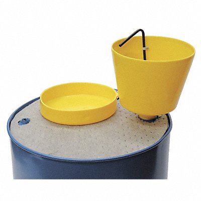 Drum Funnel Yellow Polypropylene NPT MPN:32015