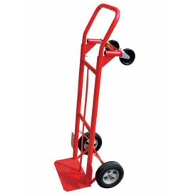 Milwaukee 2-in-1 Convertible Hand Truck 35080 - Solid Rubber Wheels - 600 Lb. Capacity 35080