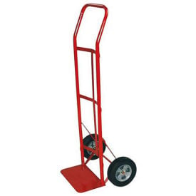 Milwaukee Hand Truck 47109 - Flow Back Handle - Solid Rubber Wheels - 600 Lb. Capacity - Red 47109