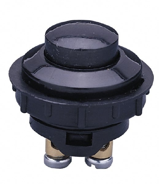 12 Volt, 20 Amp, 1 Hole Diam, Euro Pushbutton Switch MPN:40184