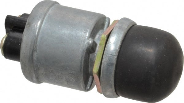 12 Volt, 60 Amp, 5/8 Hole Diam, Heavy Duty Pushbutton Switch MPN:41840