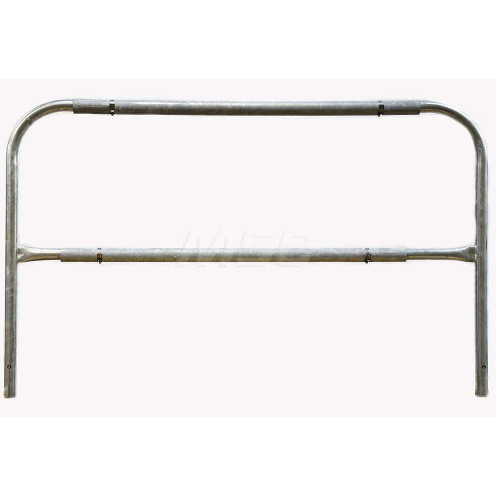 Heavy-Duty Guard Rail: Yellow, Galvanized, Steel MPN:409288