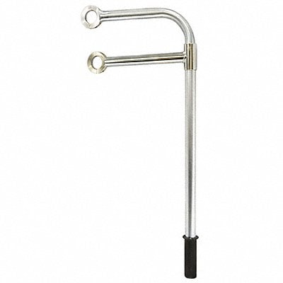 Grab Bar 12 L Zinc Plated Steel Silver MPN:405999