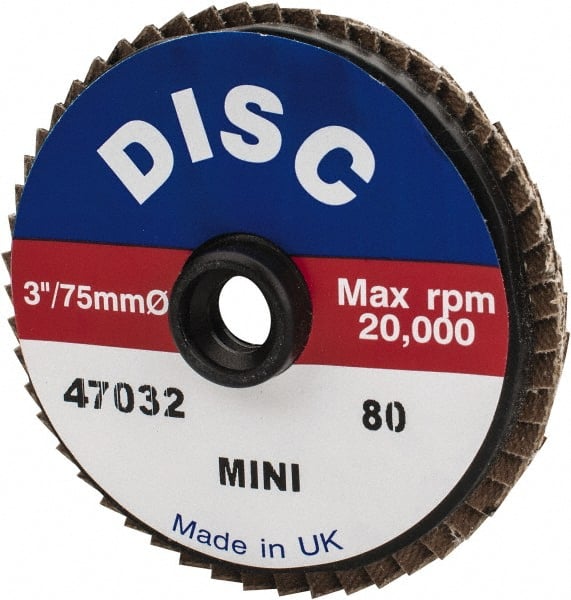 Flap Disc: 80 Grit, Zirconia Alumina, Type 27 MPN:G47032