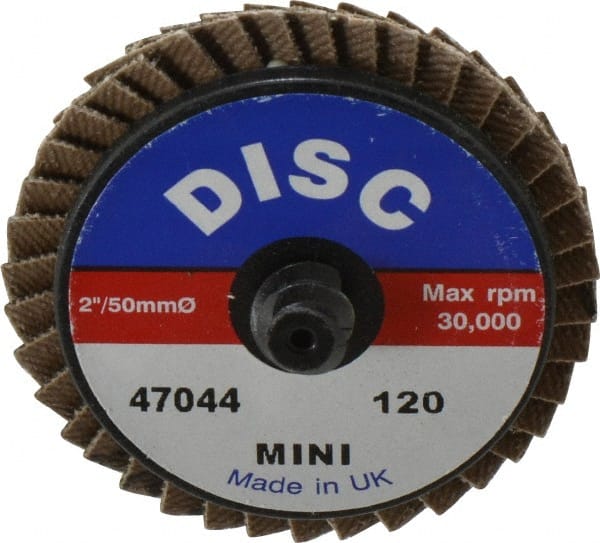 Flap Disc: 120 Grit, Zirconia Alumina, Type 27 MPN:G47044