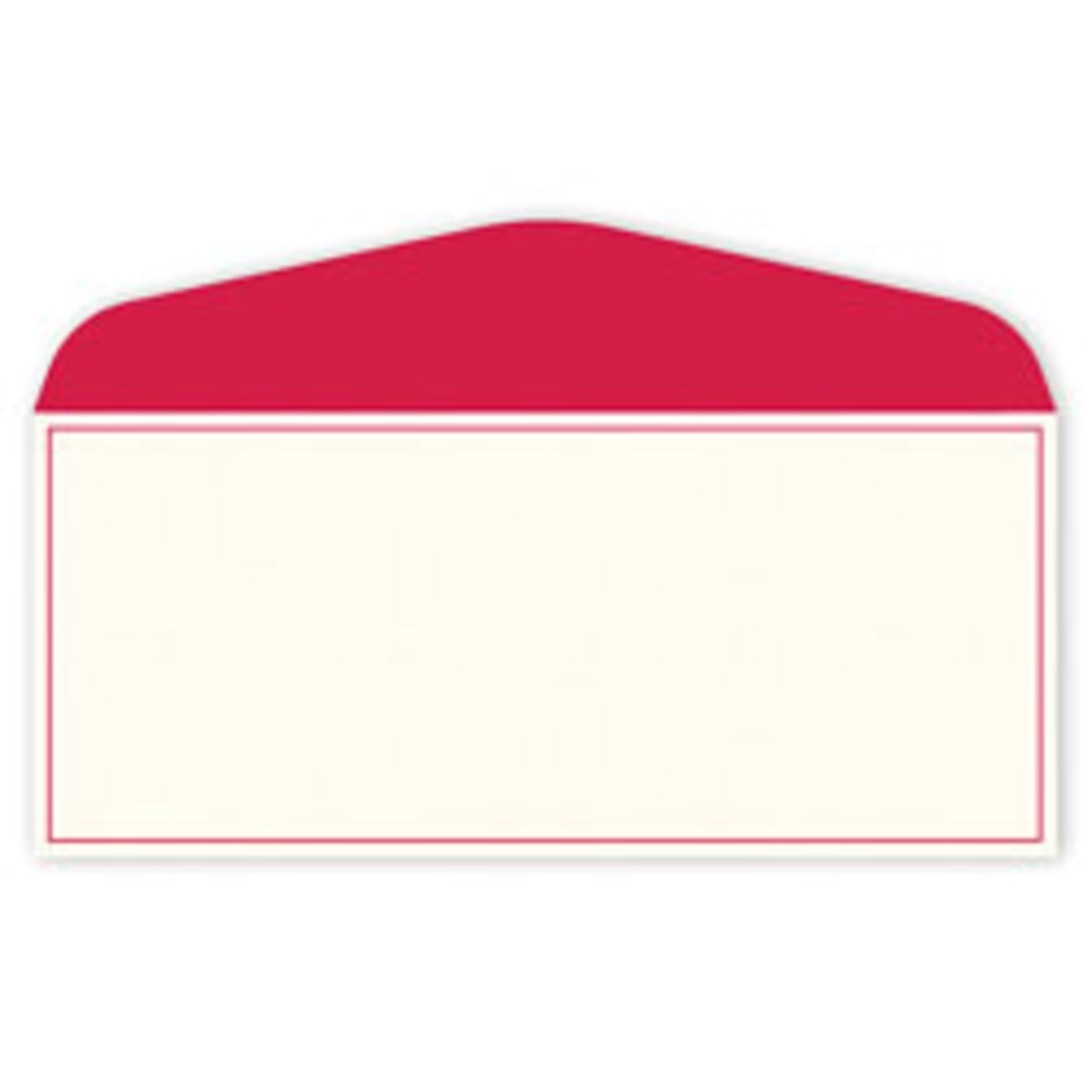 Gartner Studios #10 Stationery Envelopes, Gummed Seal, Red Border, Pack Of 50 (Min Order Qty 11) MPN:78467