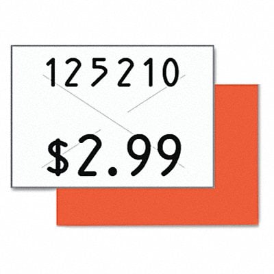 Two-Line Pricemarker Label White PK3 MPN:090949