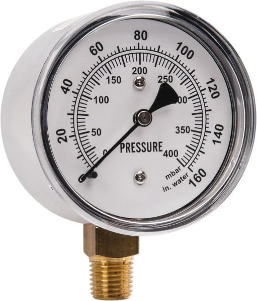 Pressure Gauge: Use with Gast Regenerative Air Blowers, 1/4