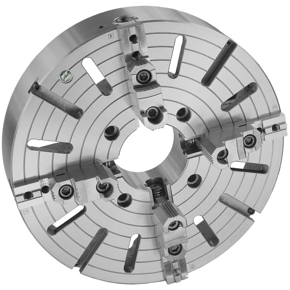 Manual Lathe Chuck: 4 Jaws, 16