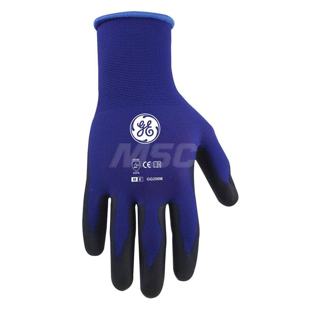 General Purpose Work Gloves: Medium, Polyurethane Coated, Polyurethane MPN:GG206MC