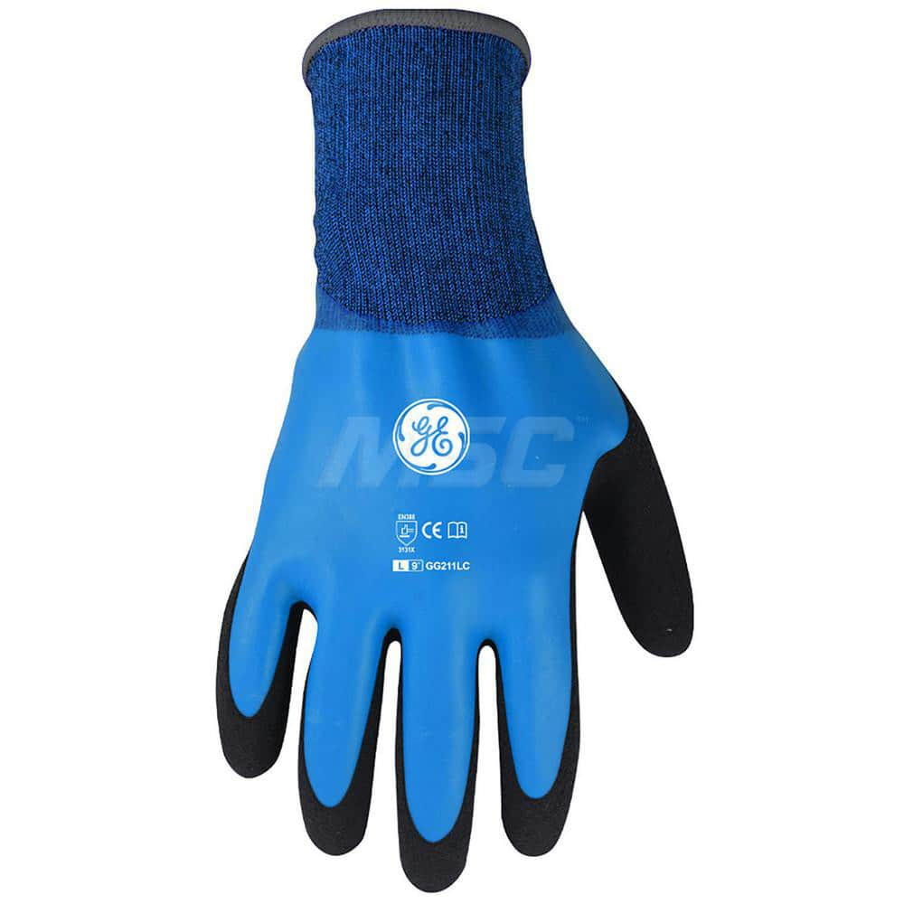 General Purpose Work Gloves: Large, Latex Coated, Latex MPN:GG211LC