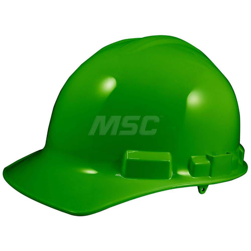 Hard Hat: Impact Resistant & Construction, Front Brim, Type 1, Class E & G, 4-Point Suspension MPN:GH327RNG