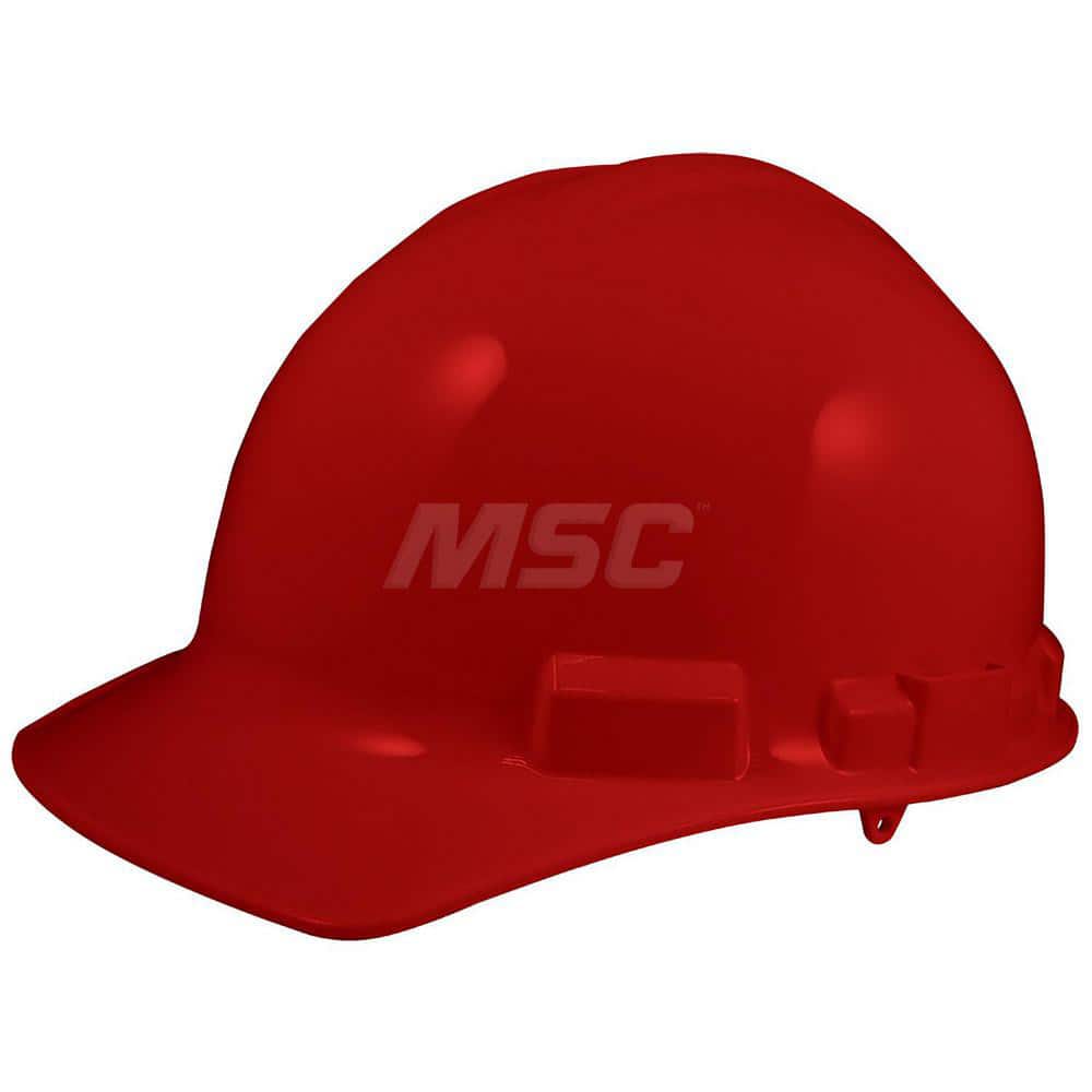 Hard Hat: Impact Resistant & Construction, Front Brim, Type 1, Class E & G, 4-Point Suspension MPN:GH327RNR