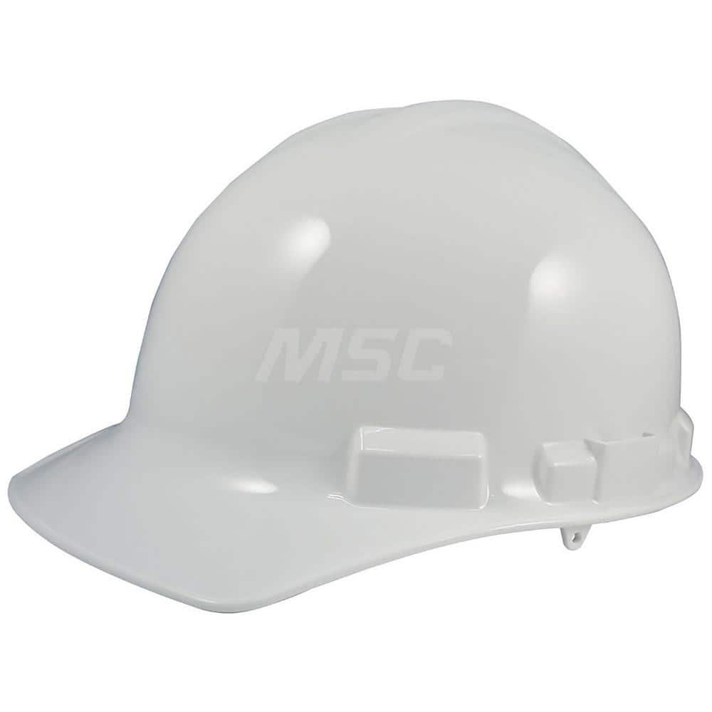 Hard Hat: Impact Resistant & Construction, Front Brim, Type 1, Class E & G, 4-Point Suspension MPN:GH327RNW