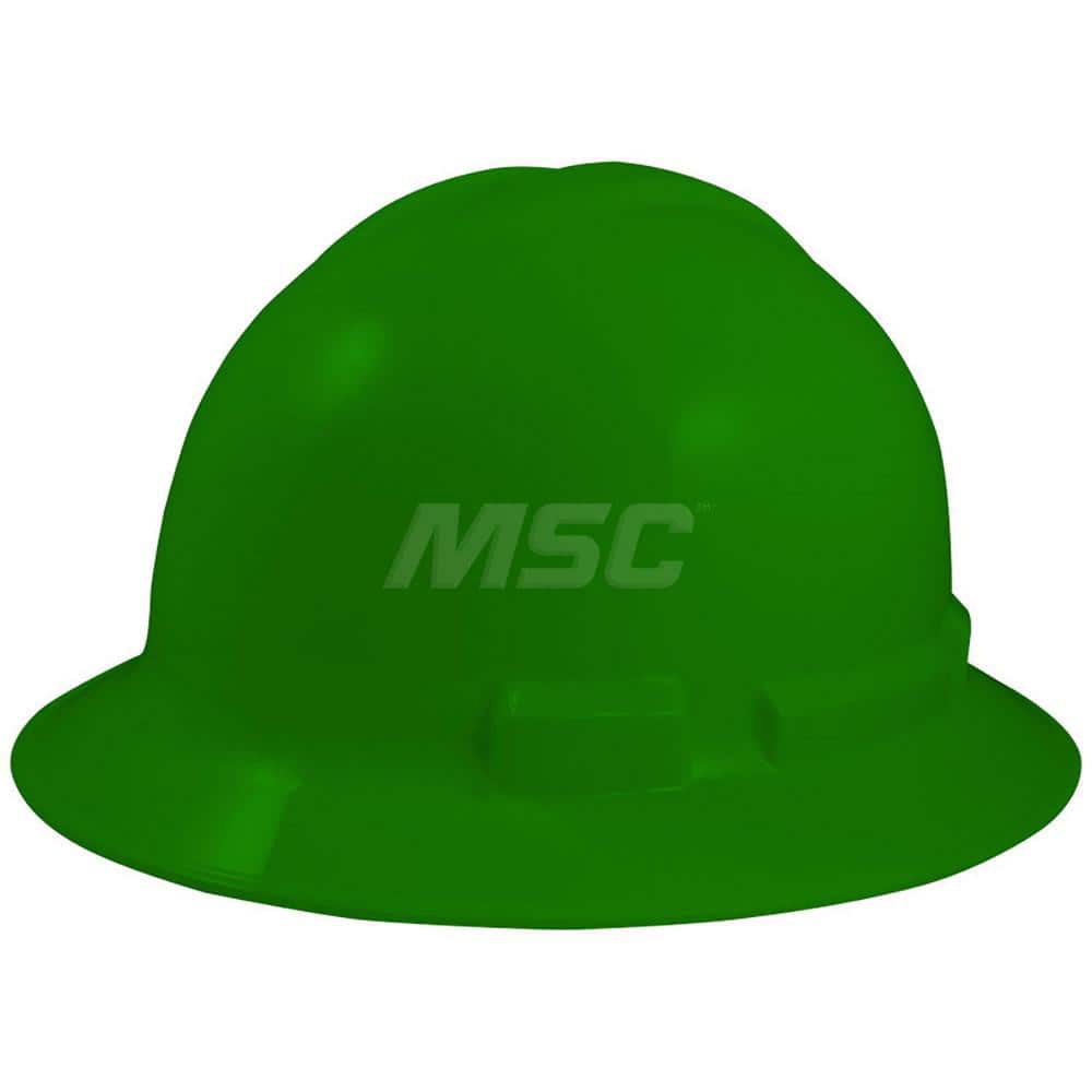 Hard Hat: Impact Resistant & Construction, Full Brim, Type 1, Class E & G, 4-Point Suspension MPN:GH328RNG
