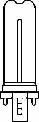 Fluorescent Commercial & Industrial Lamp: 18 Watts, T4, 4-Pin Base MPN:12866