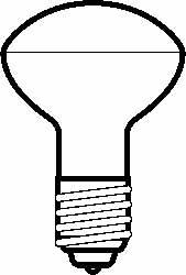 Incandescent Lamp: 50W, Medium Screw Base, R20 Lamp MPN:20821