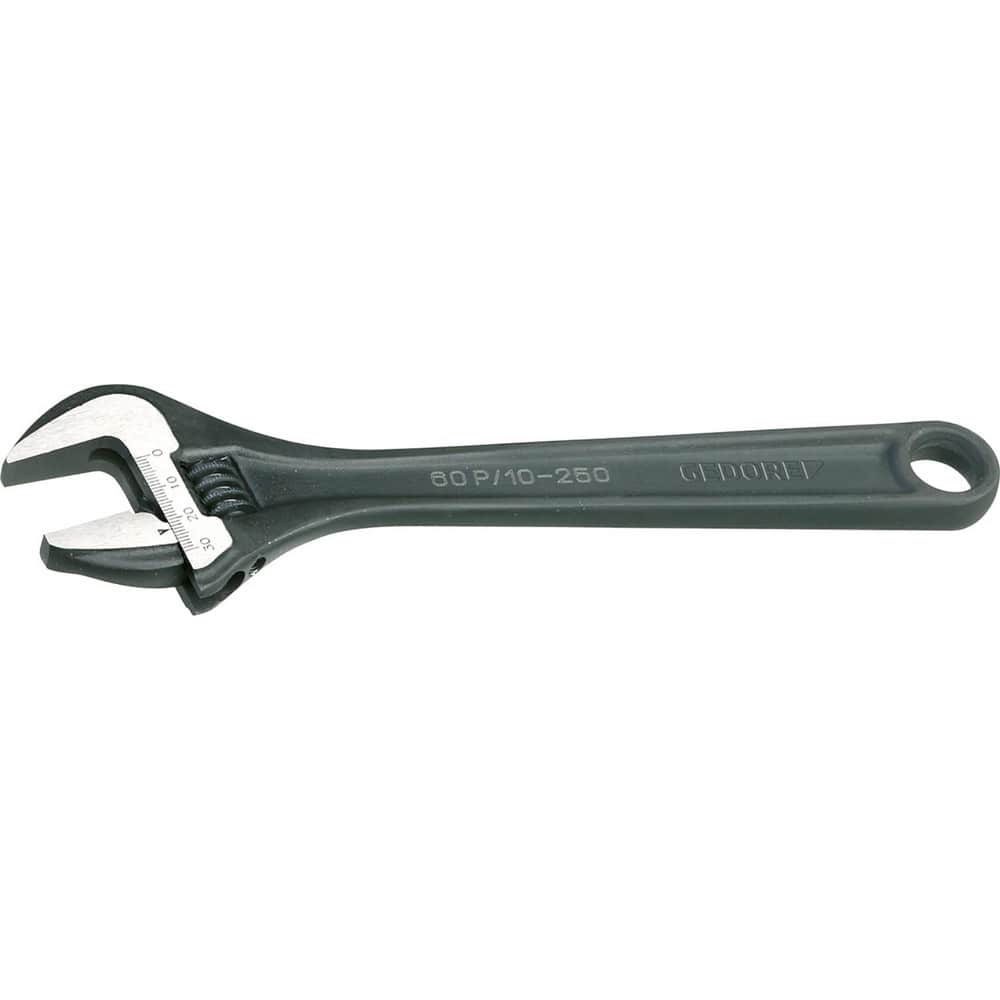 Adjustable Wrenches, Overall Length (Inch): 12 , Finish: Black , Handle Type: Plain , Measuring Scale: Yes , Jaw Capacity (Inch): 1-7/16  MPN:6380800