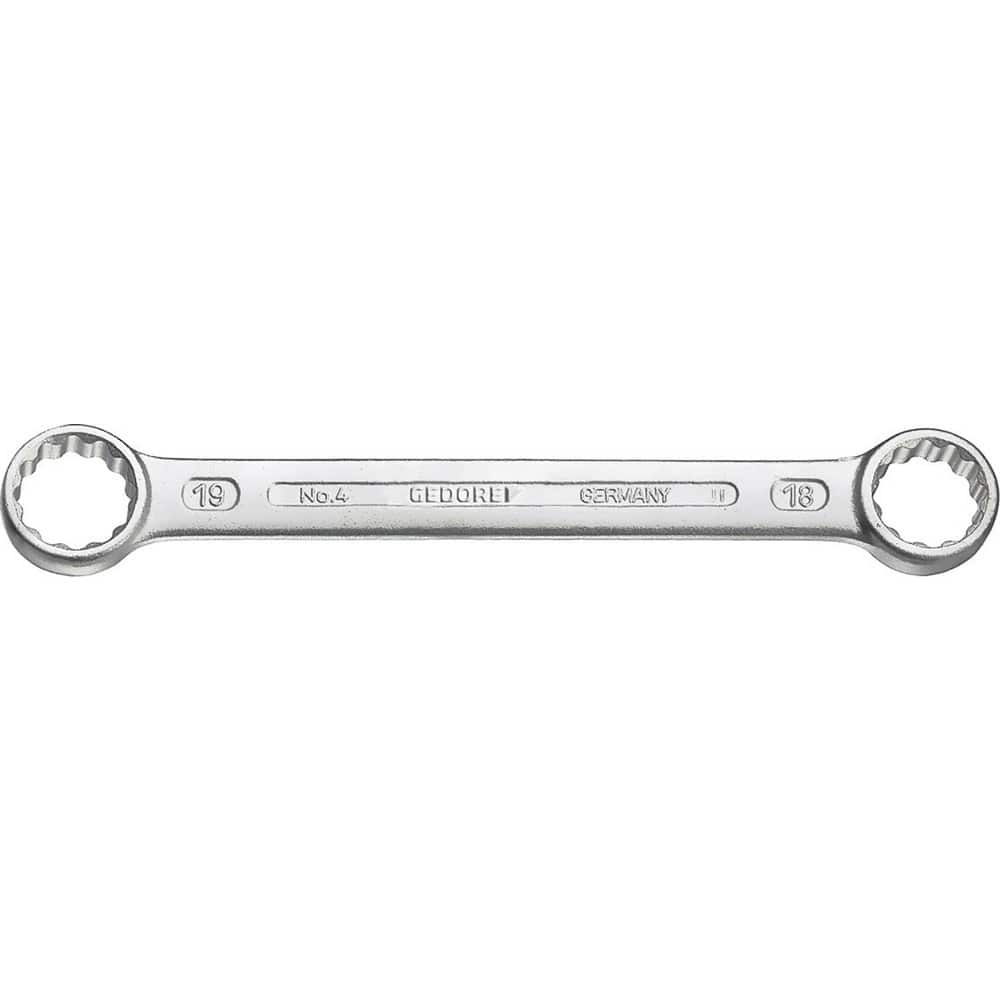 Box Wrenches, Wrench Type: Flat Ring Box End Wrench , Double/Single End: Double , Wrench Shape: Straight , Material: Vanadium Steel , Finish: Chrome  MPN:6054760