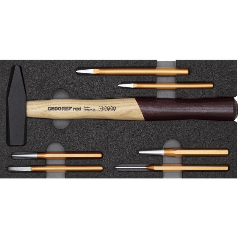 Chisel & Punch Sets, Set Type: Hammer, Punch & Chisel Set , Material: Vanadium Steel , Chisel Size: 125 - 150 mm  MPN:3301718