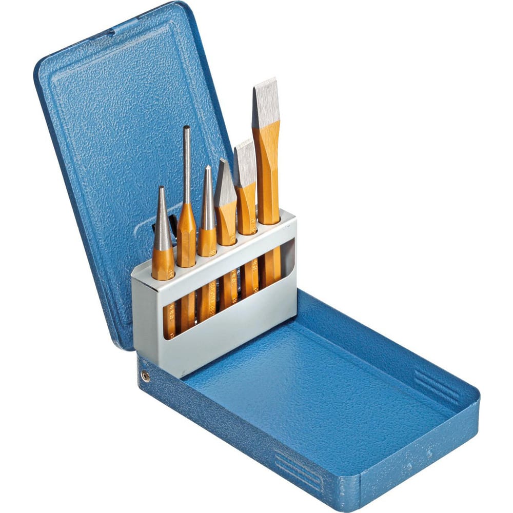 Chisel & Punch Sets, Set Type: Punch & Chisel Set , Material: Vanadium Steel , Chisel Size: 125 - 150 mm  MPN:8725710