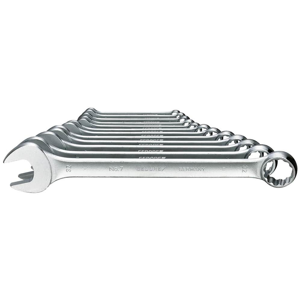 Wrench Sets, Set Type: Combination Wrench Set , Wrench Size: 10 - 32 mm , Material: Vanadium Steel , Finish: Chrome-Plated , Non-sparking: No  MPN:6093150