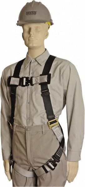 Fall Protection Harnesses: 350 Lb, Quick-Connect Style, Size Universal, Polyester, Back MPN:942-2