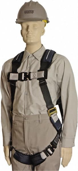 Fall Protection Harnesses: 350 Lb, Quick-Connect Style, Size Universal, Polyester, Back MPN:972-2