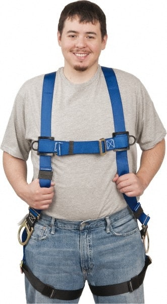 Fall Protection Harnesses: 350 Lb, Size Universal, Webbing, Hips MPN:VP102-2