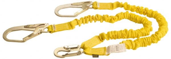 Lanyards & Lifelines, Load Capacity: 350lb , Type: Shock Absorbing Lanyard , Length (Inch): 72 , Anchorage End Connection: Locking Snap Hook  MPN:D11ELYZ6