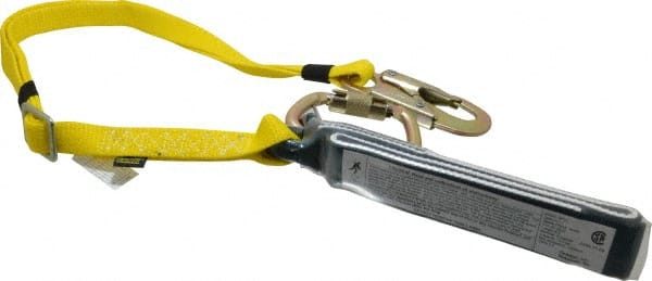 6' Long, 350 Lb Capacity, 1 Leg Locking Snap Hook Harness Shock Absorbing Lanyard MPN:SPCL-6FEET