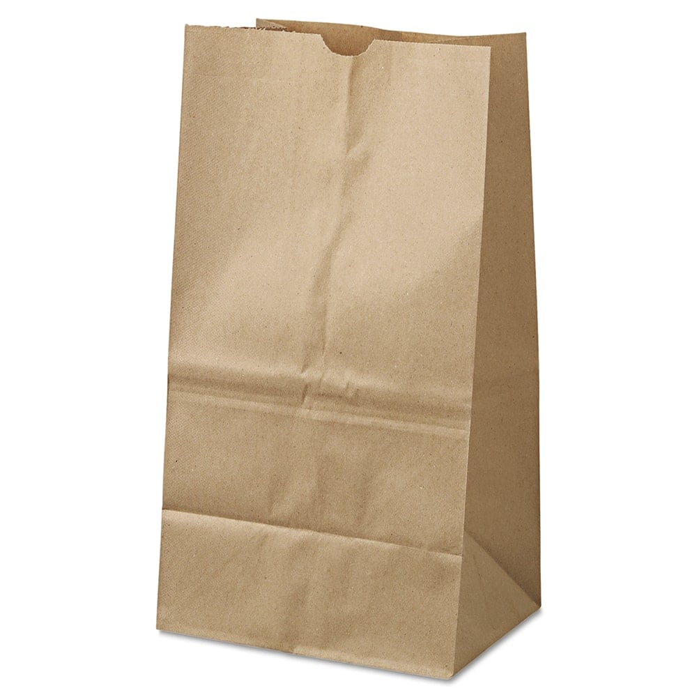 Paper Bags, Bag Type: Grocery Bag , Color: Kraft , Handle Included: No , Bag Bottom Type: Flat  MPN:BAGGK25S500