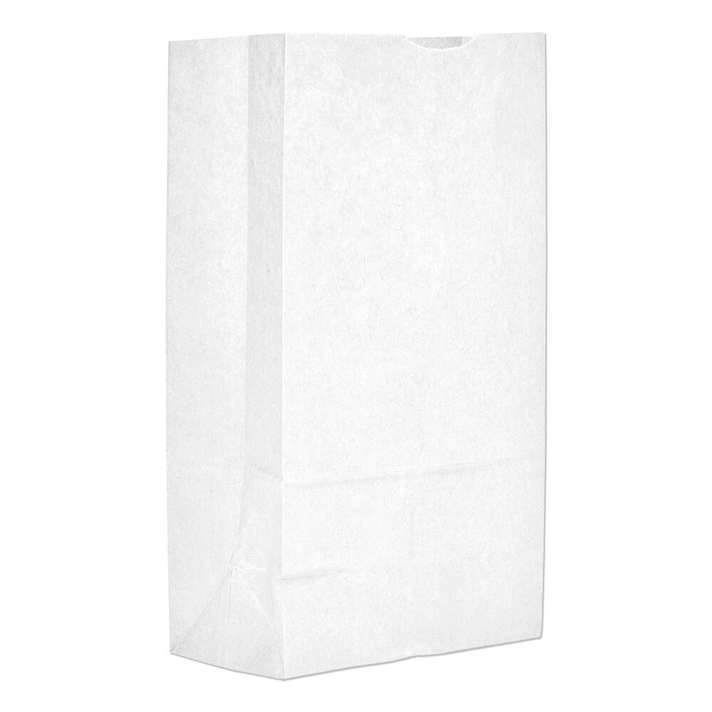 Paper Bags, Bag Type: Grocery Bag , Color: White , Handle Included: No , Bag Bottom Type: Flat  MPN:BAGGW12500