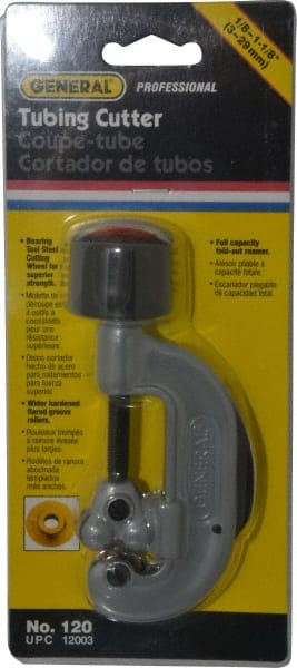 Hand Tube Cutter: 1/8 to 1-1/8