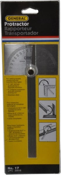 6 Inch Long Blade, 180°, Max Measurement, 1° MPN:17